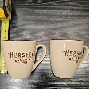 Pair HERSHEY Mugs. Appox 4.5 In Tall